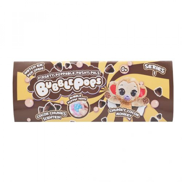 М’яка іграшка з ароматом "Шоколадна мавпа" (34 см) Bubble Pops