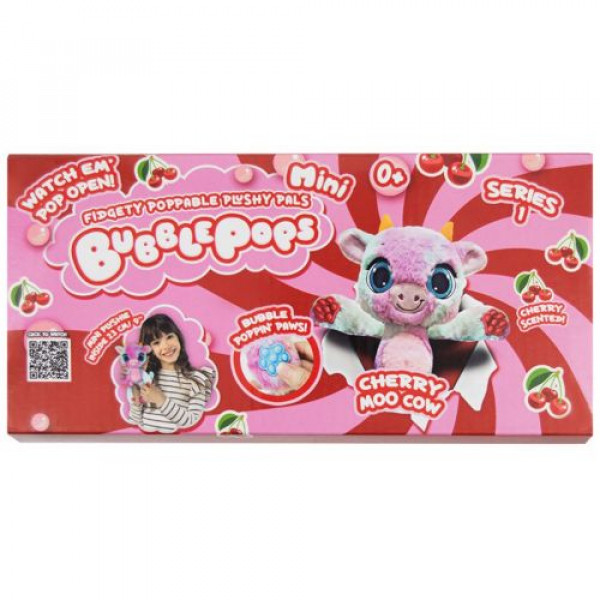 М’яка іграшка з ароматом міні "Вишнева корівка" (20 см) Bubble Pops