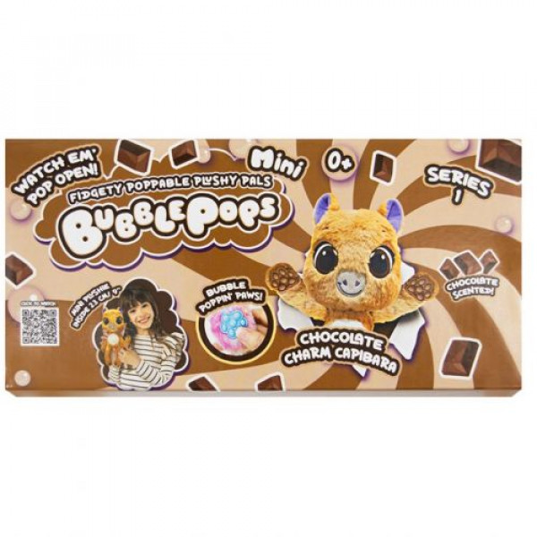 М’яка іграшка з ароматом міні "Шоколадна капібара" (20 см) Bubble Pops