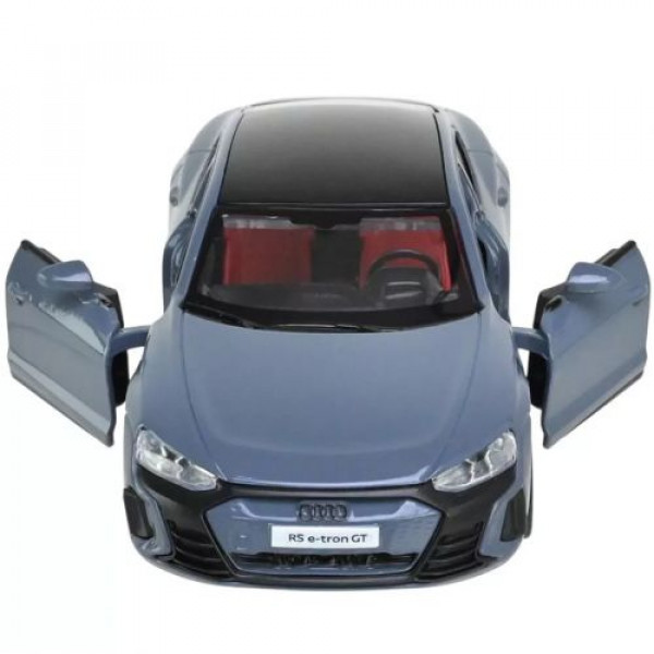 Машинка металева електро Audi RS e-tron GT Автопром, світло, звук, заправка СІРА