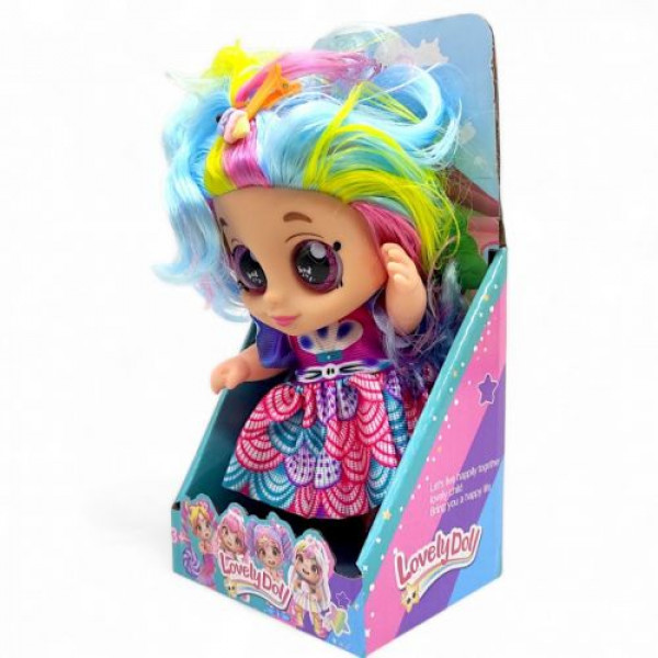 Лялька "Lovely Doll", висота - 20 см, блакитна
