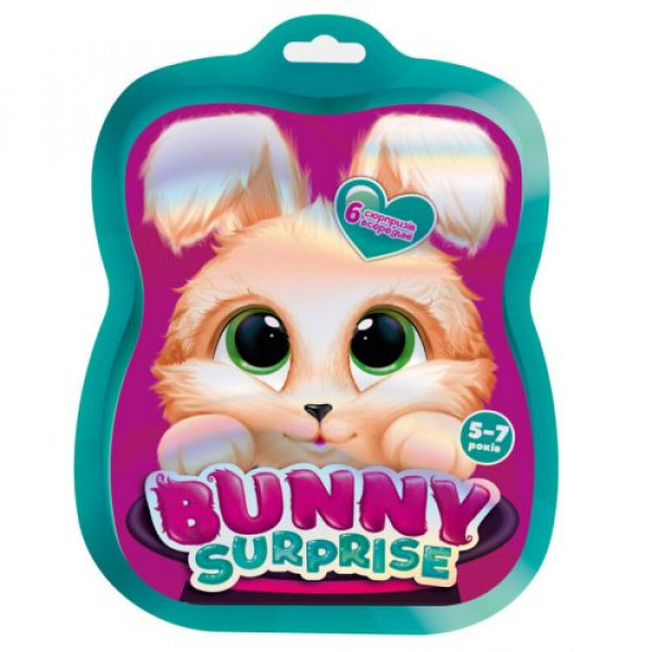 Набір для творчості Vladi Toys із сюрпризами "Bunny surprise. Темно-рожевий"