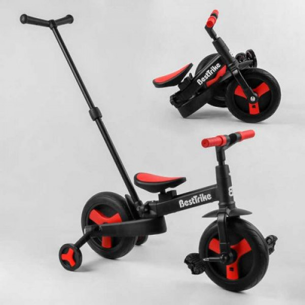 Велосипед-трансформер "Best Trike" (колеса PU 10'', батьківська ручка, знімні педалі)