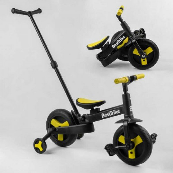 Велосипед-трансформер "Best Trike" (колеса PU 10'', батьківська ручка, знімні педалі)