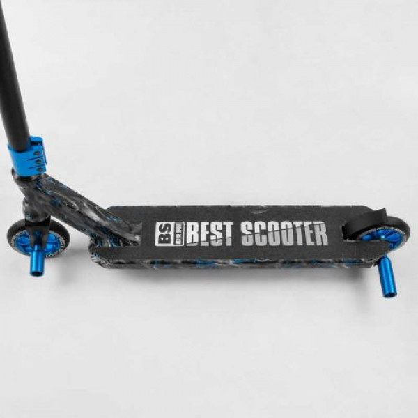 Самокат трюковий "Best Scooter" (HIC-система, ПЕГИ, алюмінієвий диск та дека з ПРИНТОМ, колеса PU, d = 110мм, ширина керма - 60 см)