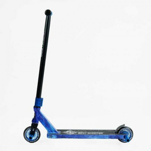 Самокат трюковий "Best Scooter" (HIC-система, ПЕГИ, алюмінієвий диск та дека з ПРИНТОМ, колеса PU, d = 110мм, ширина керма - 60 см)