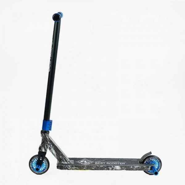 Самокат трюковий "Best Scooter" (HIC-система, ПЕГИ, алюмінієвий диск та дека з ПРИНТОМ, колеса PU, d = 110мм, ширина керма - 60 см)