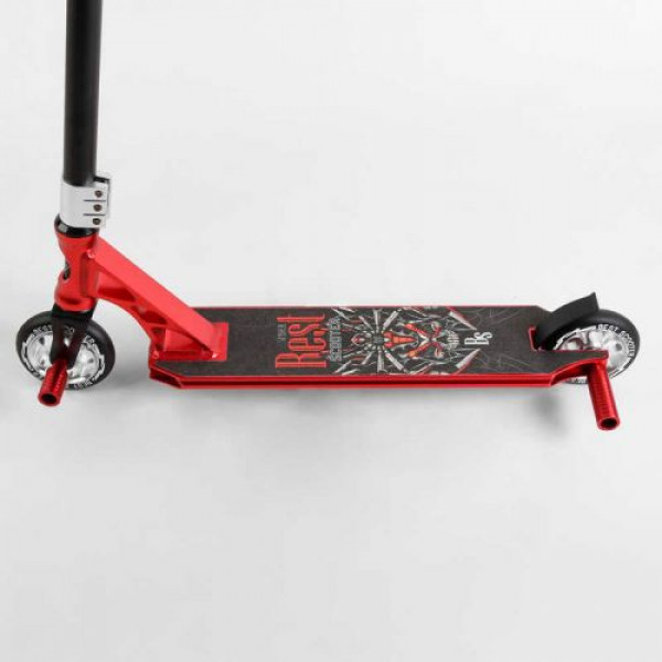 Самокат трюковий "Best Scooter" (HIC-система, ПЕГИ, алюмінієвий диск та дека, АНОДОВАНЕ ФАРБУВАННЯ, колеса PU, d = 110мм, ширина керма - 60 см)