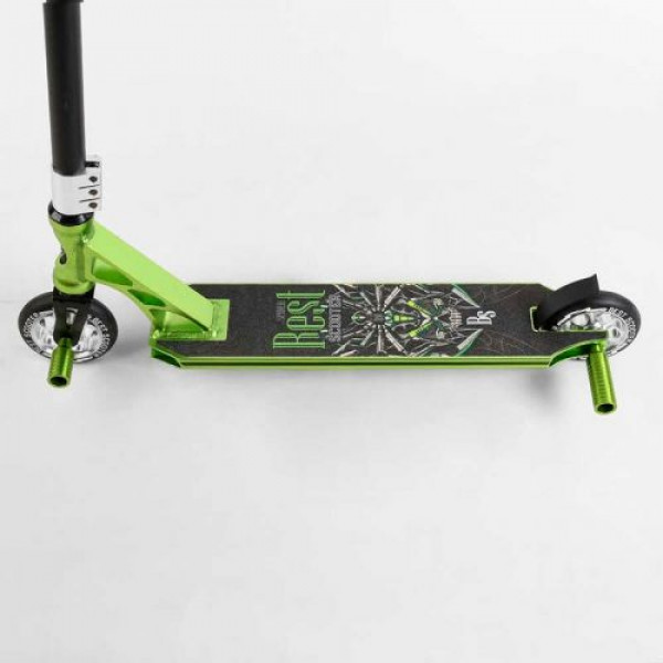 Самокат трюковий "Best Scooter" (HIC-система, ПЕГИ, алюмінієвий диск та дека, АНОДОВАНЕ ФАРБУВАННЯ, колеса PU, d = 110мм, ширина керма - 60 см)