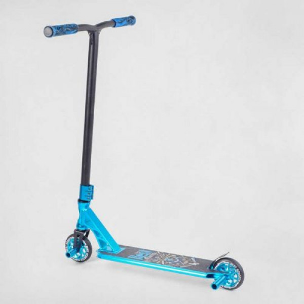 Самокат трюковий "Best Scooter" (HIC-система, ПЕГИ, алюмінієвий диск та дека, АНОДОВАНЕ ФАРБУВАННЯ, колеса PU, d=110 мм, ширина керма - 60 см)