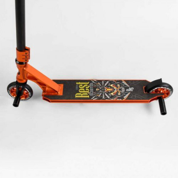 Самокат трюковий "Best Scooter" (HIC-система, ПЕГИ, алюмінієвий диск та дека, АНОДОВАНЕ ФАРБУВАННЯ, колеса PU, d = 110мм, ширина керма - 60 см)