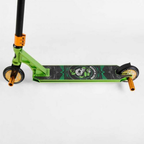 Самокат трюковий "Best Scooter" (HIC-система, ПЕГИ, алюмінієвий диск та дека, АНОДОВАНЕ ФАРБУВАННЯ, колеса PU, d = 110мм, ширина керма - 60 см)