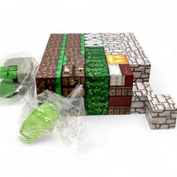 Конструктор магнітний "Майнкрафт/Minecraft", 49 дет