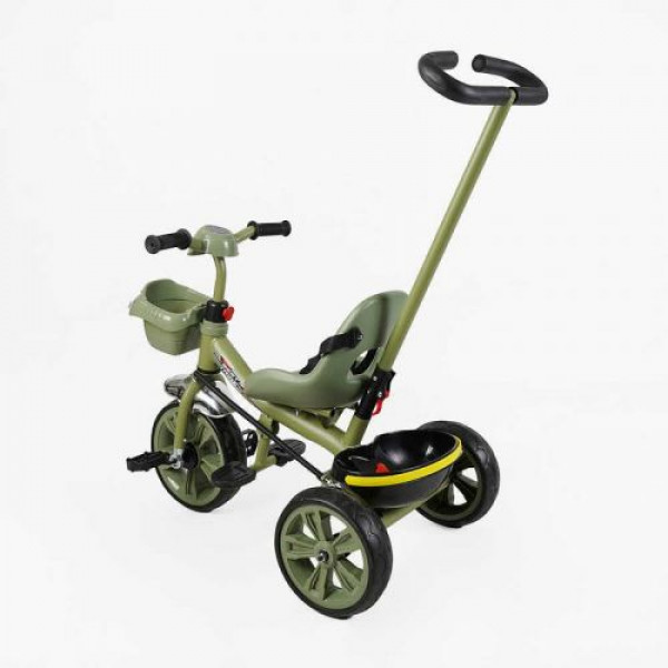 Велосипед 3-х колісний BS-70240 Best Trike колеса EVA переднє 10’’, заднє 8’’, сталева рама, УКР. ОЗВУЧУВАННЯ, батьківська ручка, в коробці