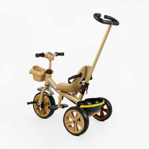 Велосипед 3-х колісний BS-70619 Best Trike колеса EVA переднє 10’’, заднє 8’’, сталева рама, УКР. ОЗВУЧУВАННЯ, батьківська ручка, в коробці