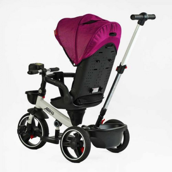 Велосипед "BestTrike Marco" (поворотне сидіння, складне кермо, колеса з прогумованим PU, кошик, телескопічна ручка, фара музична)