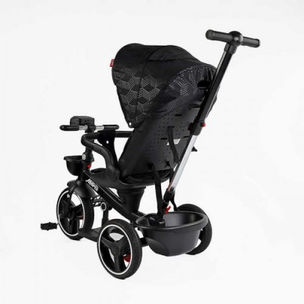 Велосипед "BestTrike Marco" поворотне сидіння, складне кермо, колеса з прогумованим PU, кошик, телескопічна ручка, фара музична