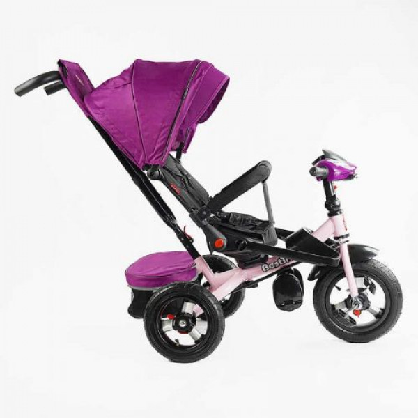 Велосипед 6088 F Best Trike (1) ПОВОРОТНЕ СИДІННЯ, СКЛАДНЕ КЕРМО, ФАРА МУЗИЧНА З USB,Bluetooth НАДУВНІ КОЛЕСА, ПУЛЬТ ВКЛЮЧЕННЯ СВІТЛА І ЗВУКУ