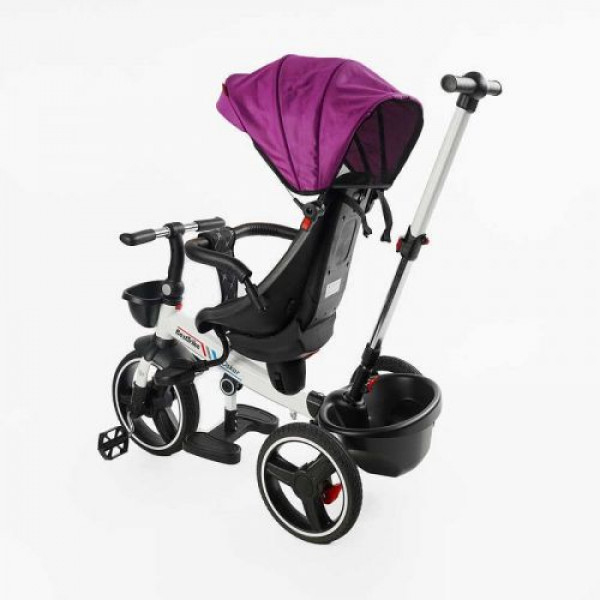 Велосипед 6390 BestTrike Oscar (1) ПОВОРОТНЕ СИДІННЯ, КЕРМО СКЛАДАЄТЬСЯ, КОЛЕСА З ПРОГУМОВАНИМ PU, КОШИК, ТЕЛЕСКОПІЧНА РУЧКА