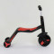 Самокат 3в1 (1) Best Scooter, самокат-велобіг-велосипед, ЧЕРВОНИЙ, світло, 8 мелодій, колеса PU, переднє колесо d = 20см, задні d = 11см