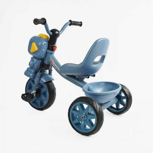 Велосипед 3-х колісний BS-40506 Best Trike (1) колеса EVA переднє 10’’, заднє 8’’, сталева рама, УКР. ОЗВУЧУВАННЯ, кошик, в коробці