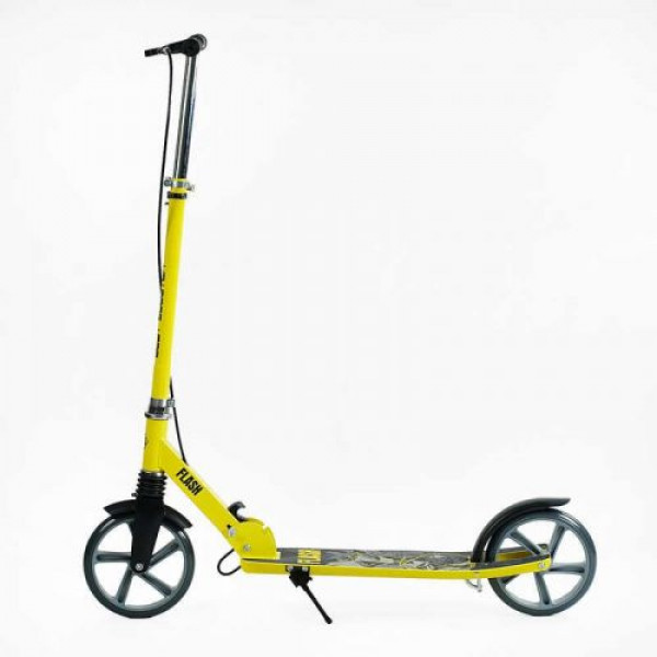 Самокат двоколісний Best Scooter FL-14320 (4) сталева рама, ручне гальмо, колеса PU 200мм, 1 амортизатор передній, в коробці