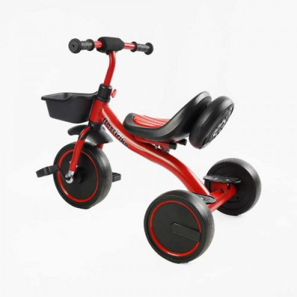 Велосипед 3-х колісний BS-44105 Best Trike (1) колеса EVA переднє 10’’, заднє 8’’, сталева рама, УКР.ОЗВУЧУВАННЯ, світло, кошик, в коробці