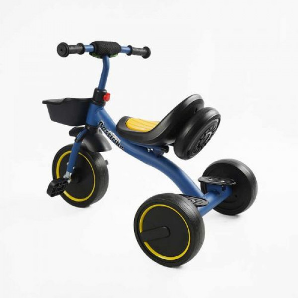 Велосипед 3-х колісний BS-45602 Best Trike (1) колеса EVA переднє 10’’, заднє 8’’, сталева рама, УКР.ОЗВУЧУВАННЯ, світло, кошик, в коробці