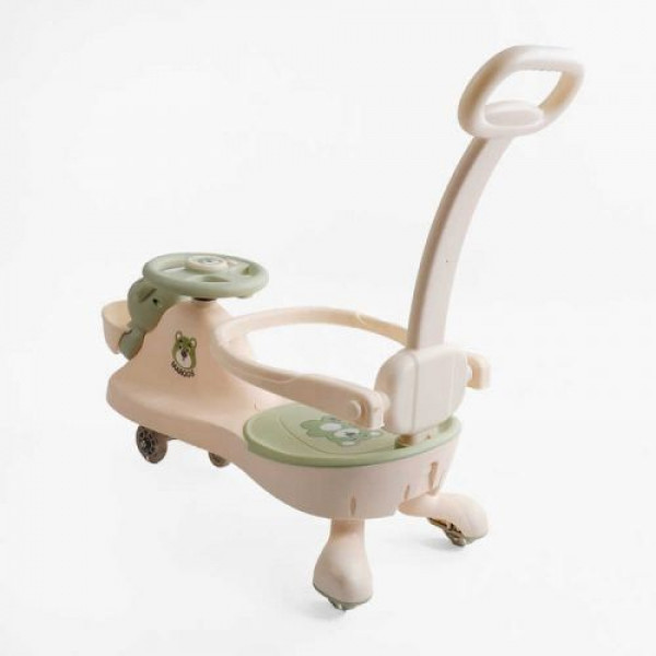 Каталка-толокар JOY SJ-325-74 (6) колеса PU зі світлом, музика та світло, захисний бампер, батьківська ручка, в коробці