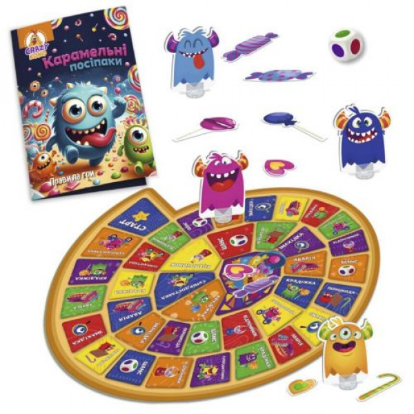 Гра настільна Vladi Toys маршрутна. Карамельні посіпаки (укр)