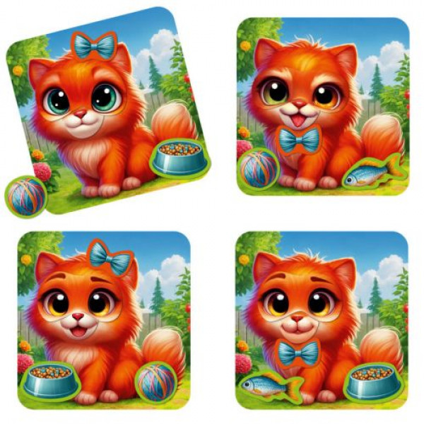 Гра розвиваюча Vladi Toys магнітна "Емоції Кошеняти" (укр)