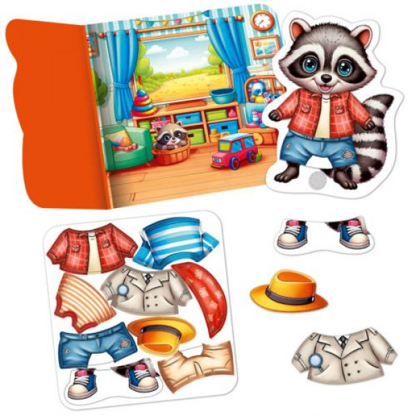 Гра розвиваюча Vladi Toys з липучками "Єнотик" VT1320-02