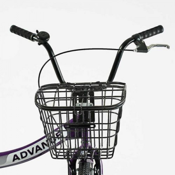 Велосипед складний Corso 24`` Advance, одношвидкісний, складна сталева рама 14``, корзина, багажник