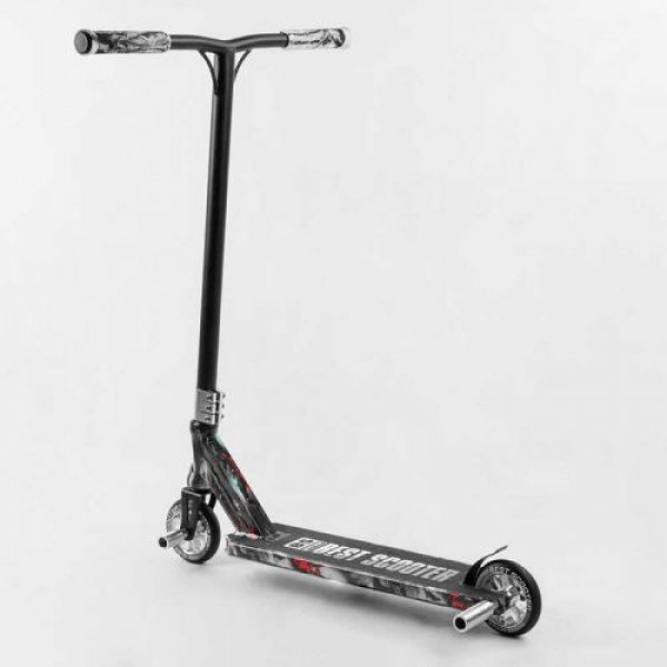 Самокат трюковий "Best Scooter" (HIC-система, ПЕГИ, алюмінієвий диск та дека з ПРИНТОМ, колеса PU, d = 110мм, ширина керма - 60 см, в коробці)