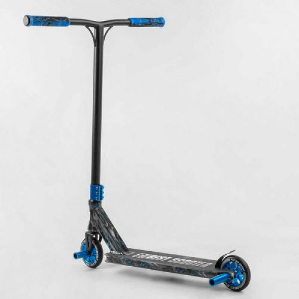 Самокат трюковий "Best Scooter" (HIC-система, ПЕГИ, алюмінієвий диск та дека з ПРИНТОМ, колеса PU, d = 110мм, ширина керма - 60 см)