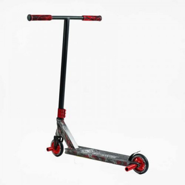 Самокат трюкових "Best Scooter" (HIC-система, ПЕГИ, алюмінієвий диск і дека з принтами, колеса PU, d = 110мм, ширина керма - 60 см)
