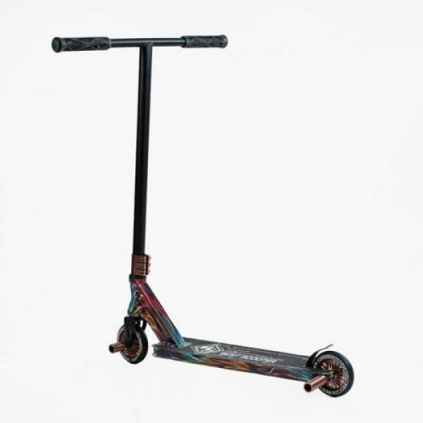 Самокат трюковий "Best Scooter" (HIC-система, ПЕГИ, алюмінієвий диск та дека з ПРИНТОМ, колеса PU, d = 110мм, ширина керма - 60 см)
