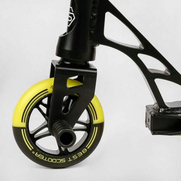 Самокат трюковий "Best Scooter.Reactor" (HIC-система, ПЕГИ, алюмінієвий диск та дека, колеса PU, d=110 мм, ширина керма 55 см)