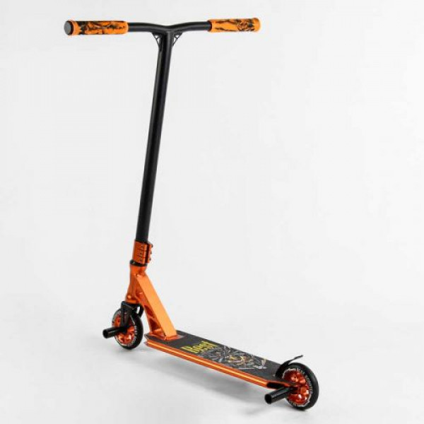 Самокат трюковий "Best Scooter" (HIC-система, ПЕГИ, алюмінієвий диск та дека, АНОДОВАНЕ ФАРБУВАННЯ, колеса PU, d = 110мм, ширина керма - 60 см)