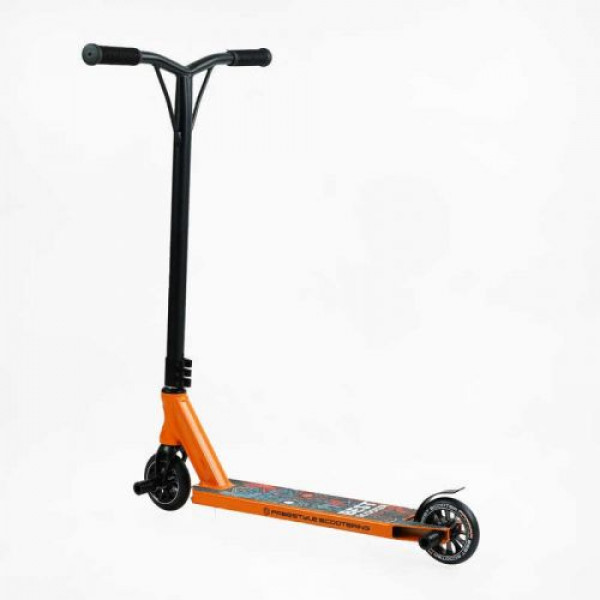 Самокат трюковий "Best Scooter" (HIC-система, Пегі, алюмінієвий диск і дека, колеса PU d-110мм, ширина керма - 52 см, висота - 83 см)