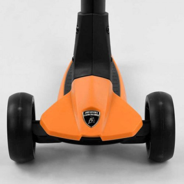Самокат Lamborghini триколісний складане алюмінієве кермо, колеса PU зі світлом, в коробці