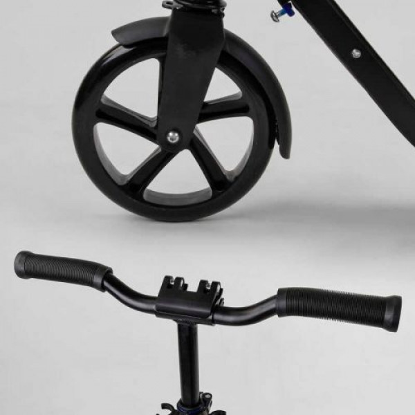 Самокат двоколісний "Best Scooter" (затиск керма, колеса PU - 20 см, 1 амортизатор)