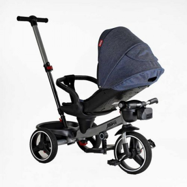 Велосипед "BestTrike Marco" (поворотне сидіння, складне кермо, колеса з прогумованим PU, кошик, телескопічна ручка, фара музична)