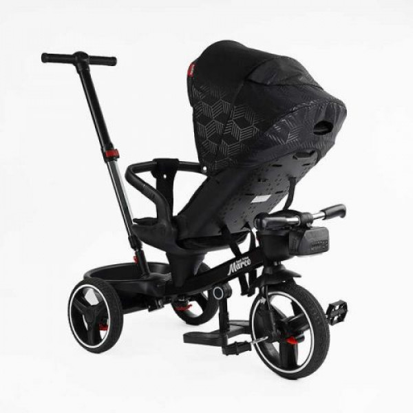 Велосипед "BestTrike Marco" поворотне сидіння, складне кермо, колеса з прогумованим PU, кошик, телескопічна ручка, фара музична