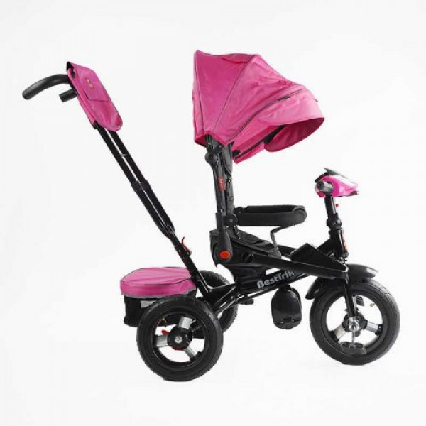 Велосипед 6088 F Best Trike (1) ПОВОРОТНЕ СИДІННЯ, СКЛАДНЕ КЕРМО, ФАРА МУЗИЧНА З USB,Bluetooth НАДУВНІ КОЛЕСА, ПУЛЬТ ВКЛЮЧЕННЯ СВІТЛА І ЗВУКУ