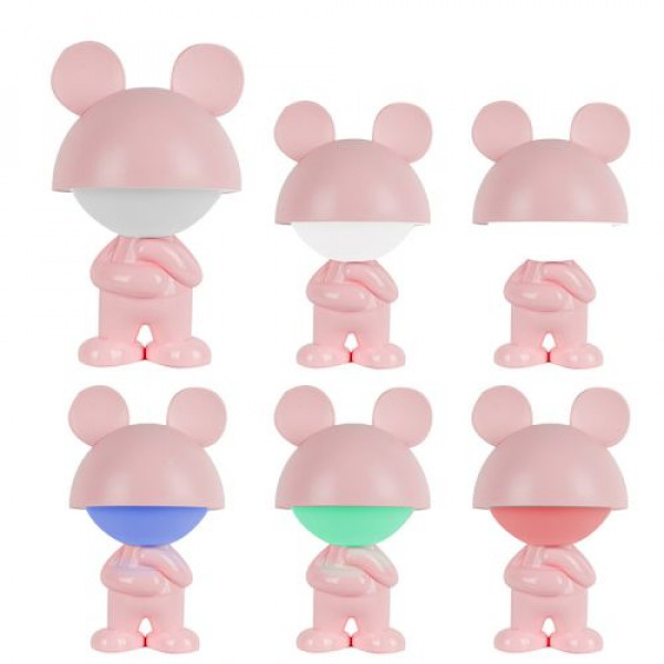 Світильник-нічник LED з акумулятором Dreamy Mouse, рожевий