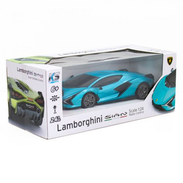 Машинка на радіокеруванні "Lamborghini Sian" (бірюзовий)