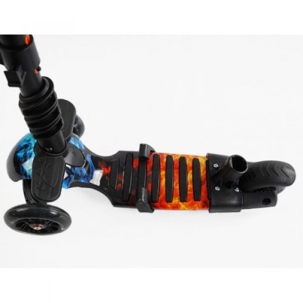 Самокат 5в1 "Best Scooter", (з доп. колесами, захисний бампер, PU колеса зі світлом, в коробці)