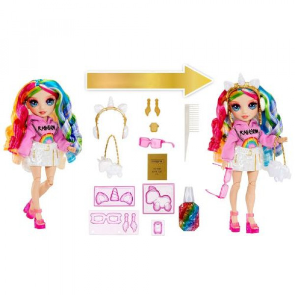 Ігровий набір з лялькою Rainbow High серії Creative Crystals - Амая