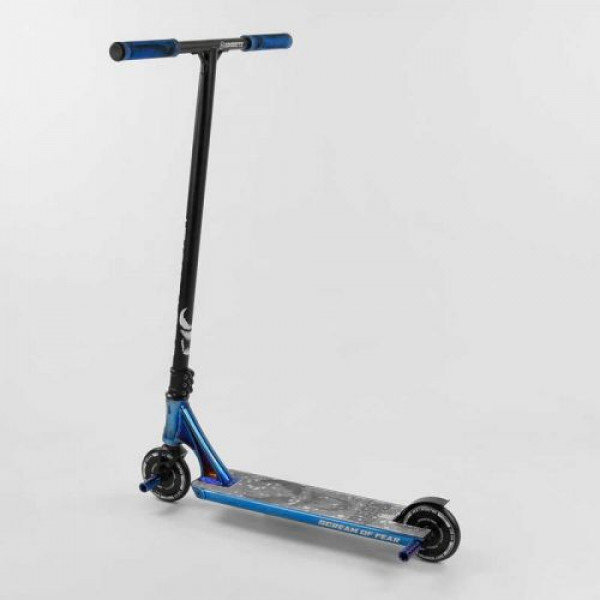 Самокат трюковый "Best Scooter SIMBIOTE" (HIC-система, ПЕГИ, алюминиевый диск и дека, колёса 120мм PU, ширина руля - 57 см)